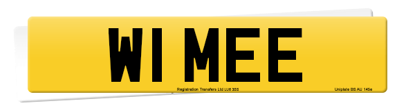 Registration number W1 MEE
